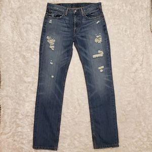 Levi's Men 511 Distressed Jeans Size 34x34 Blue